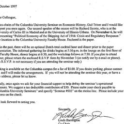 Announcements, 1997-11-06. ...