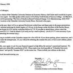 Announcements, 1998-03-05. ...