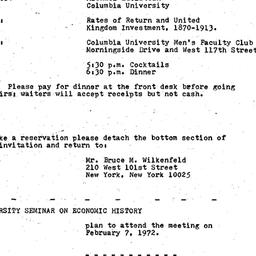 Announcements, 1972-02-07. ...
