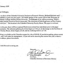Announcements, 1999-02-04. ...