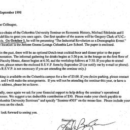 Announcements, 1998-10-01. ...