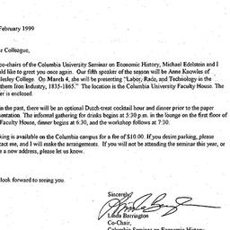 Announcements, 1999-03-04. ...