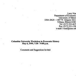 Speaker's notes, 1999-0...