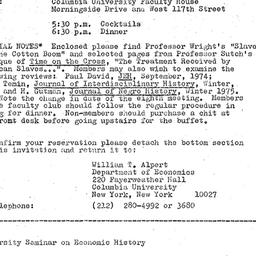 Announcements, 1975-05-15. ...