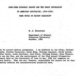 Speaker's notes, 1982-1...