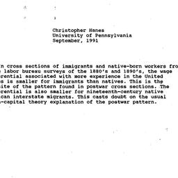 Speaker's notes, 1991-1...