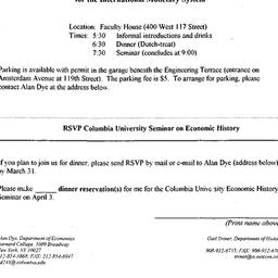 Announcements, 1997-04-03. ...