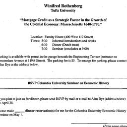 Announcements, 1997-05-01. ...
