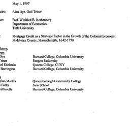 Minutes, 1997-05-01. Econom...