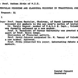 Minutes, 1975-10-21. Tradit...