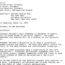 Minutes, 1990-02-13. Tradit...
