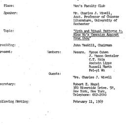 Minutes, 1969-01-14. Tradit...