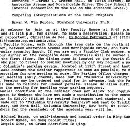 Announcements, 1994-02-08. ...