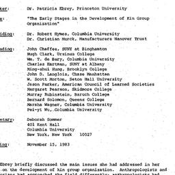 Minutes, 1983-10-11. Tradit...