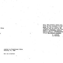 Speaker's notes, 1984-0...