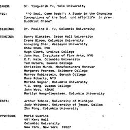 Minutes, 1986-10-14. Tradit...