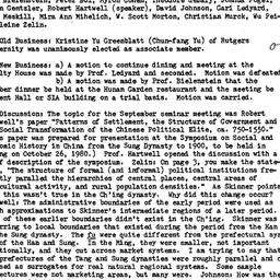 Minutes, 1980-09-09. Tradit...
