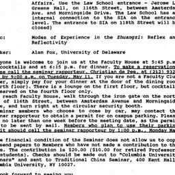 Announcements, 1993-05-11. ...