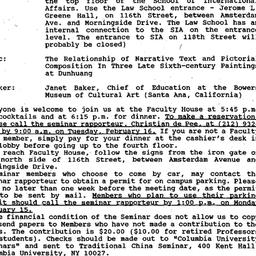Announcements, 1993-02-16. ...