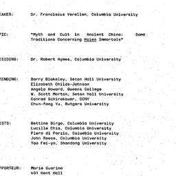 Minutes, 1989-03-14. Tradit...