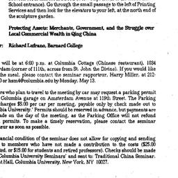 Announcements, 1996-05-14. ...