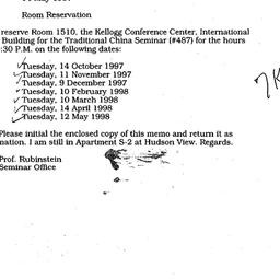 Correspondence, 1998-05-14....
