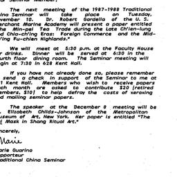 Announcements, 1987-10-23. ...