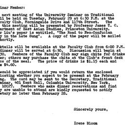 Announcements, 1972-02-05. ...
