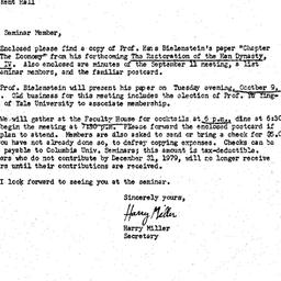 Announcements, 1979-09-24. ...