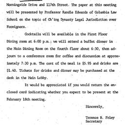Announcements, 1975-01-27. ...