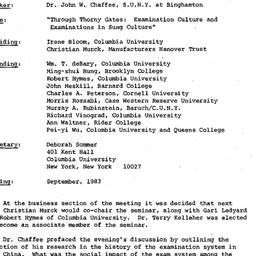 Minutes, 1983-05-10. Tradit...