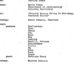 Minutes, 1972-12-19. Tradit...