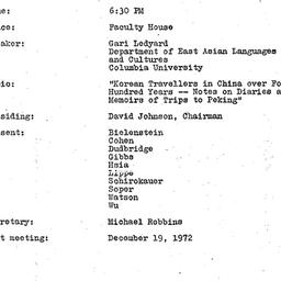 Minutes, 1972-11-21. Tradit...