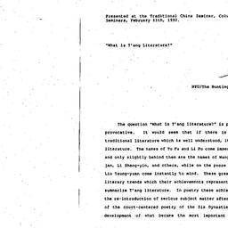 Speaker's notes, 1992-0...