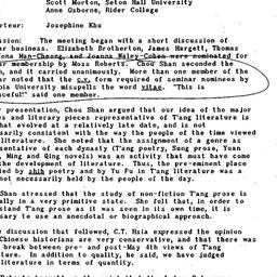 Minutes, 1992-02-11. Tradit...