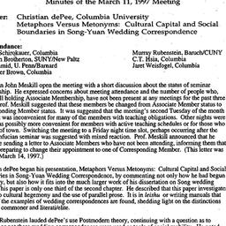 Minutes, 1997-03-11. Tradit...