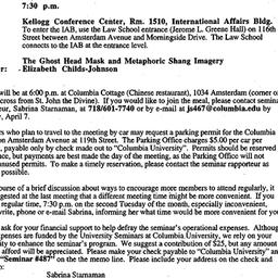 Announcements, 1997-04-08. ...