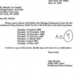 Announcements, 1997-05-18. ...