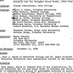 Minutes, 1984-11-13. Tradit...