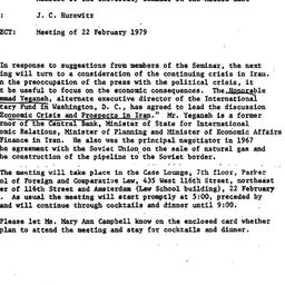 Announcements, 1979-02-05. ...