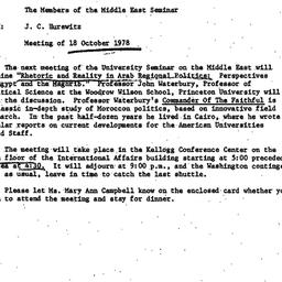 Announcements, 1978-09-27. ...
