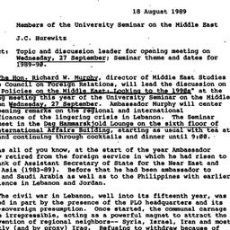 Announcements, 1990-08-18. ...
