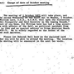 Announcements, 1973-10-01. ...
