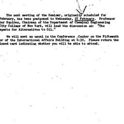 Announcements, 1974-01-29. ...