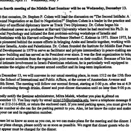 Announcements, 2000-12-13. ...