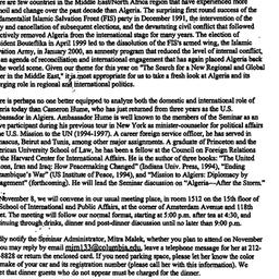 Announcements, 2000-11-08. ...