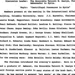 Minutes, 1981-10-14. The Mi...