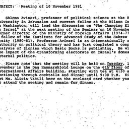 Announcements, 1981-10-19. ...