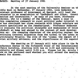 Announcements, 1981-12-21. ...