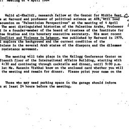 Announcements, 1984-04-04. ...